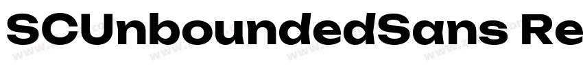 SCUnboundedSans Regu字体转换